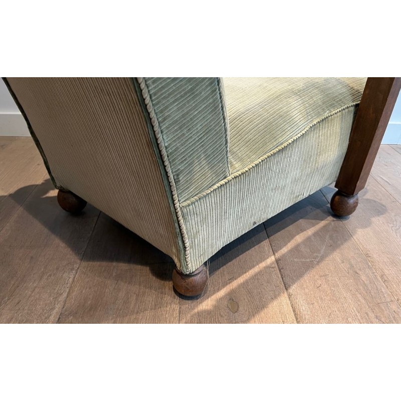 Important Fauteuil Brutaliste Goût Dudouyt France 1945