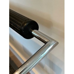 Canapé Design System Chrome Caoutchouc Noir France 1970