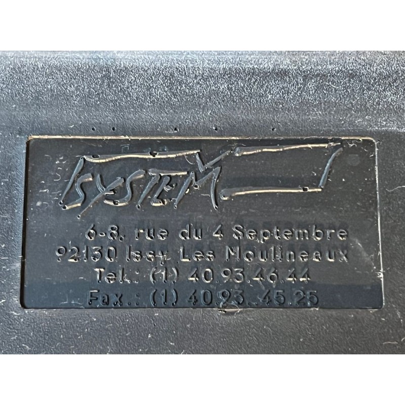 Design Sofa System Chrome Black Rubber French 1970