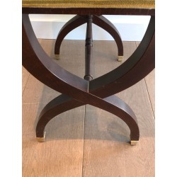 Tabouret Néoclassique Acajou, Travail Français, 1950 | Maison BARROIS