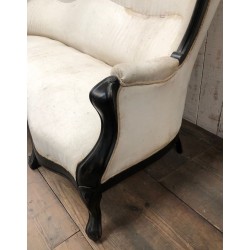 Napoleon III Ebonized Wood Sofa, To Reupholster | Maison BARROIS