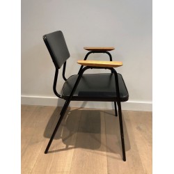 Fauteuils Modèle M Pierre Guariche, Laqués Noirs, 1950 | Maison BARROIS