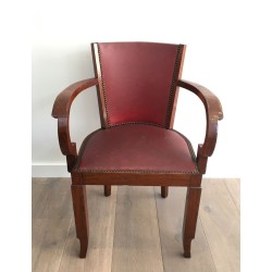 Rare Suite 8 Fauteuils Art Déco Acajou, Travail Français, 1930 | Maison BARROIS