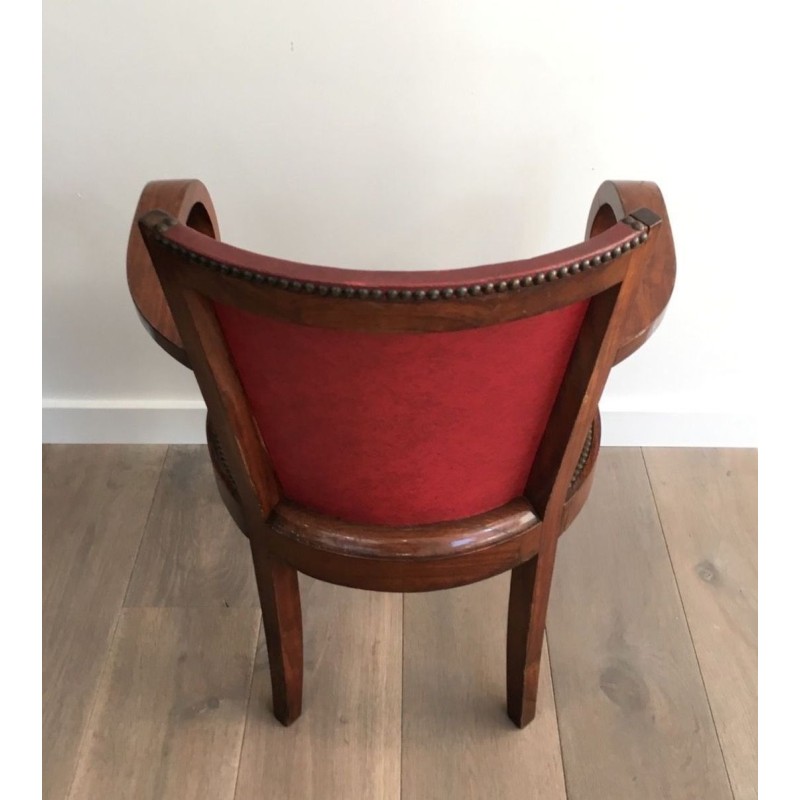 Rare Suite 8 Fauteuils Art Déco Acajou, Travail Français, 1930 | Maison BARROIS