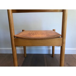 6 Stackable Pine Chairs by Karl Klipper, circa 1970 | Maison BARROIS