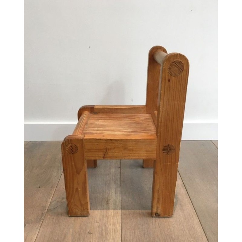 Paire de Petites Chaises d’Enfants Insolites, 1970 | Maison BARROIS