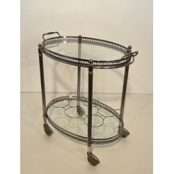Maison Jansen Silvered Brass Drinks Trolley, circa 1940 | Maison BARROIS