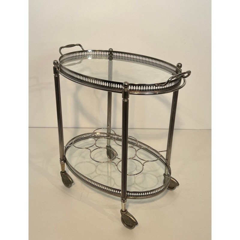 Maison Jansen Silvered Brass Drinks Trolley, circa 1940 | Maison BARROIS