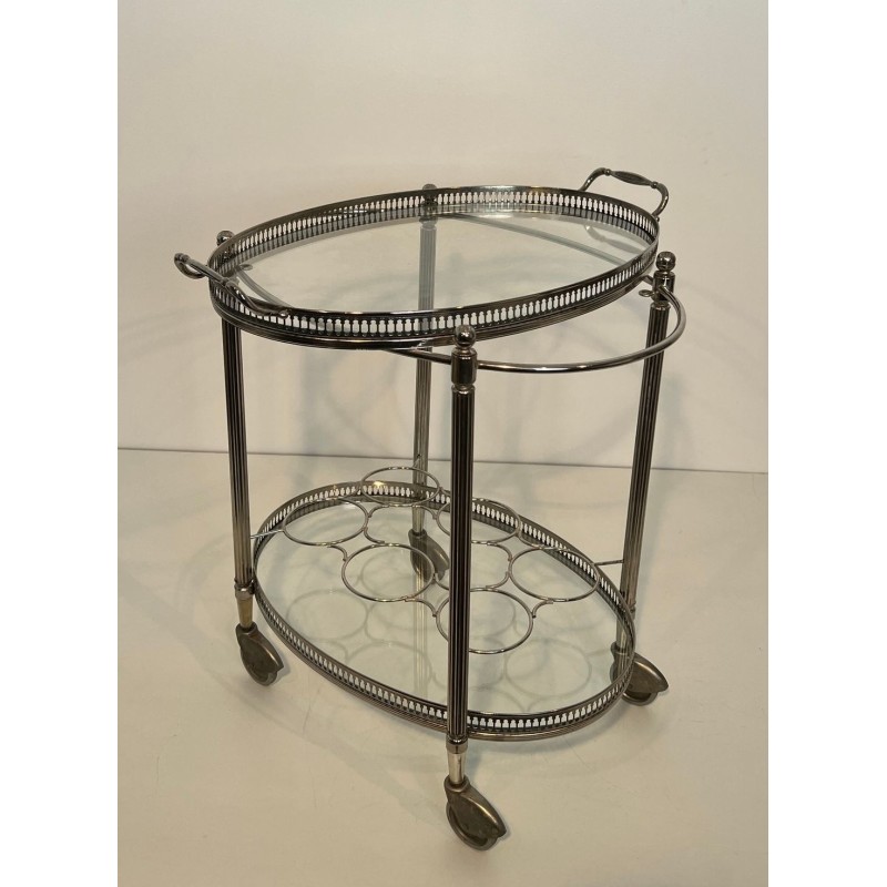 Maison Jansen Silvered Brass Drinks Trolley, circa 1940 | Maison BARROIS