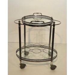 Maison Jansen Silvered Brass Drinks Trolley, circa 1940 | Maison BARROIS
