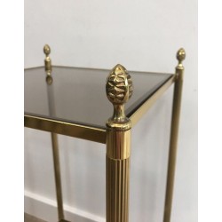 Paire de Bouts de Canapé en Laiton de la Maison Jansen