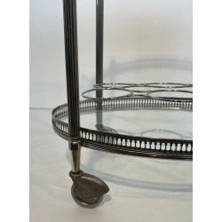 Maison Jansen Silvered Brass Drinks Trolley, circa 1940 | Maison BARROIS