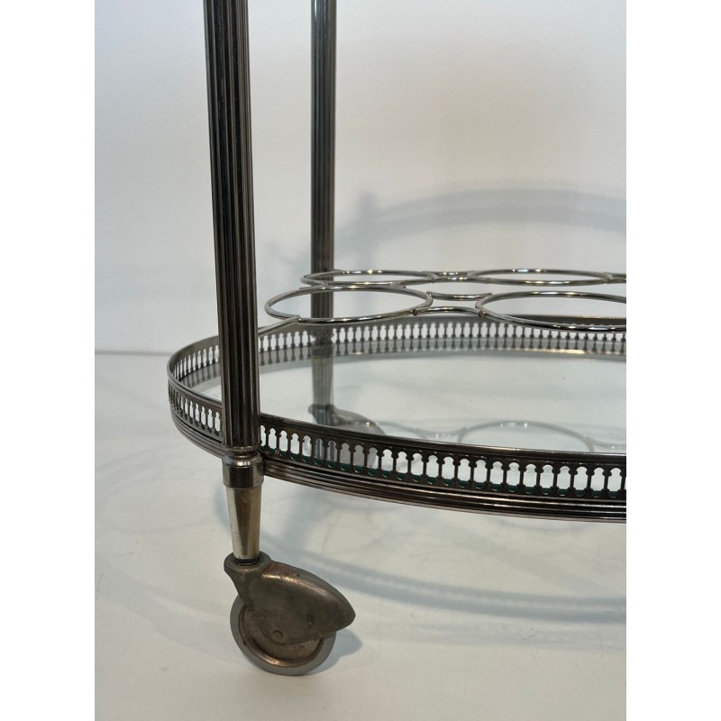Maison Jansen Silvered Brass Drinks Trolley, circa 1940 | Maison BARROIS