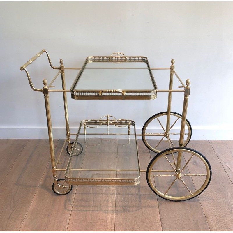 Neoclassical Brass Drinks Trolley by Maison Jansen, circa 1940 | Maison BARROIS