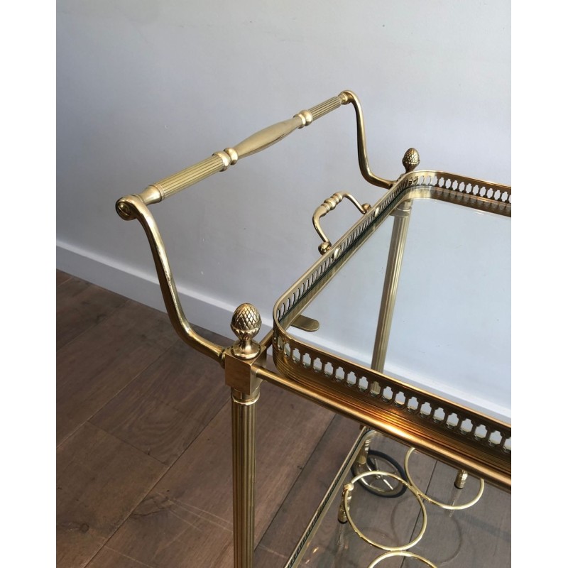 Neoclassical Brass Drinks Trolley by Maison Jansen, circa 1940 | Maison BARROIS