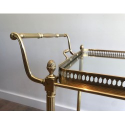 Table Roulante Néoclassique en Laiton, Maison Jansen, vers 1940 | Maison BARROIS
