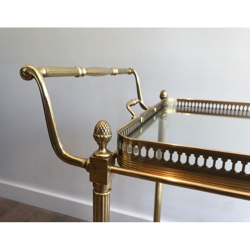 Neoclassical Brass Drinks Trolley by Maison Jansen, circa 1940 | Maison BARROIS