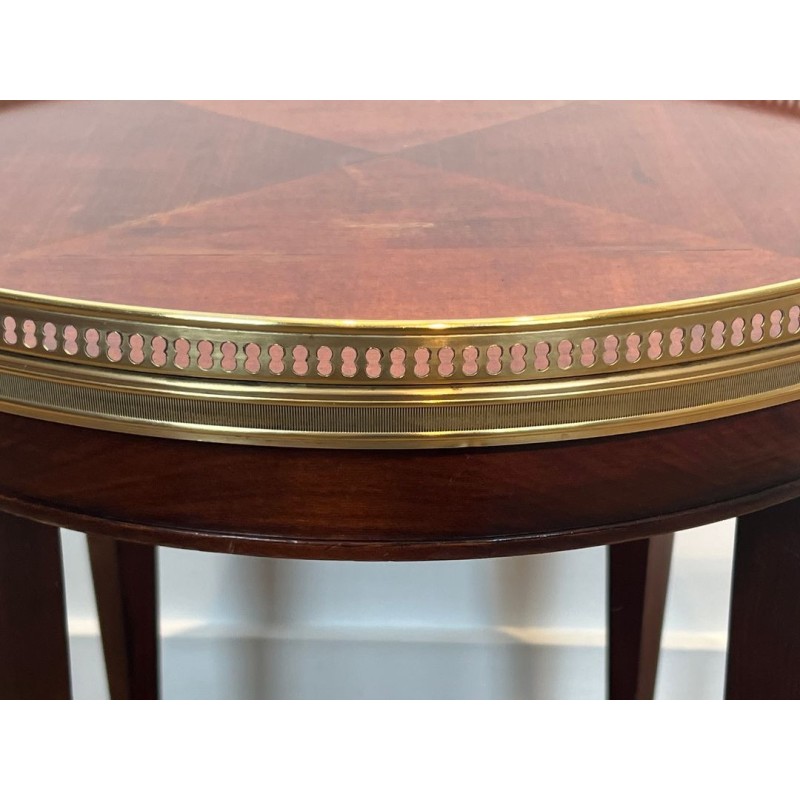 Paire de Tables Bouillottes Acajou et Laiton, Travail Français, vers 1940 | Maison BARROIS