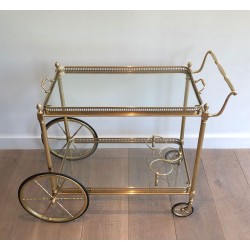 Neoclassical Brass Drinks Trolley by Maison Jansen, circa 1940 | Maison BARROIS