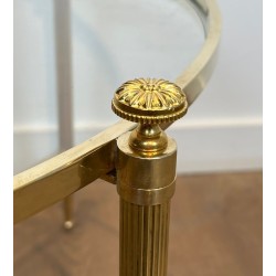 Table Basse Ronde Laiton Néoclassique, Maison Baguès, vers 1940 | Maison BARROIS