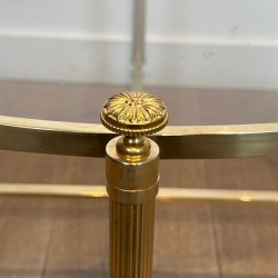 Table Basse Ronde Laiton Néoclassique, Maison Baguès, vers 1940 | Maison BARROIS