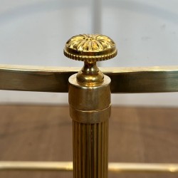 Neoclassical Round Brass Coffee Table by Maison Baguès, circa 1940 | Maison BARROIS