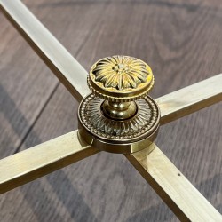 Neoclassical Round Brass Coffee Table by Maison Baguès, circa 1940 | Maison BARROIS