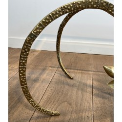 «Aux Mouflons» Brass Coffee Table with Ibex Heads, Alain Chervet, circa 1970 | Maison BARROIS