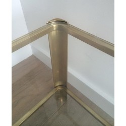 Grande Table Basse Bronze et Verre, Jacques Théophile Lepelletier, Broncz, vers 1970 | Maison BARROIS