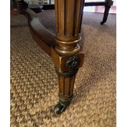 Neoclassical Mahogany and Bronze Extending Pedestal Dining Table, Louis XVI, 19th Century | Maison BARROIS