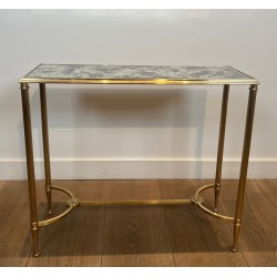 Paire de Bouts de Canapé Laiton Miroirs Églomisés, Maison Baguès, vers 1940 | Maison BARROIS