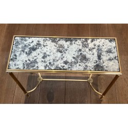 Paire de Bouts de Canapé Laiton Miroirs Églomisés, Maison Baguès, vers 1940 | Maison BARROIS