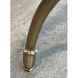 Neoclassical Brass Coffee Table, Black and Gilt Marble Top, Raymond Subes, circa 1940 | Maison BARROIS