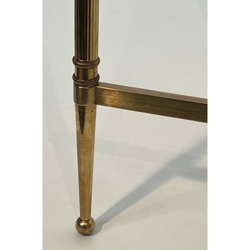 Paire de Bouts de Canapé Néoclassiques Laiton et Marbre, Maison Jansen, vers 1940 | Maison BARROIS