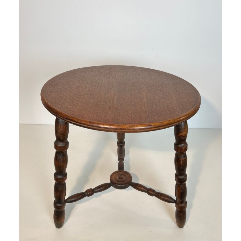 Turned Wood Coffee Table by Charles Dudouyt, France, circa 1950 | Maison BARROIS