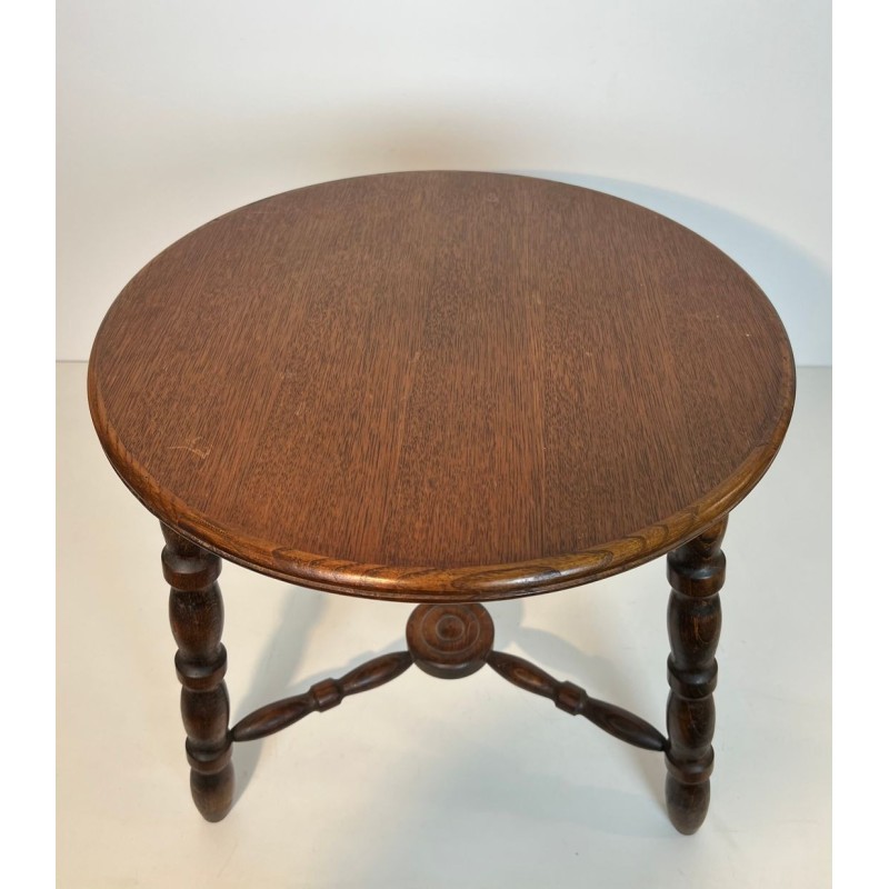 Turned Wood Coffee Table by Charles Dudouyt, France, circa 1950 | Maison BARROIS