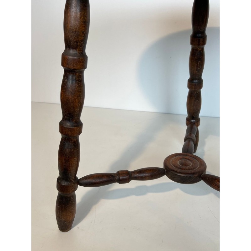Table Basse en Bois Tourné de Charles Dudouyt, France, vers 1950 | Maison BARROIS
