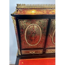 Bureau Bonheur du Jour Marqueterie Boulle, Époque Napoléon III, France, vers 1870