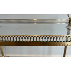 Neoclassical Brass Drinks Trolley Cherub Mounts Style Maison Jansen 1940