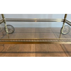 Neoclassical Brass Drinks Trolley Cherub Mounts Style Maison Jansen 1940