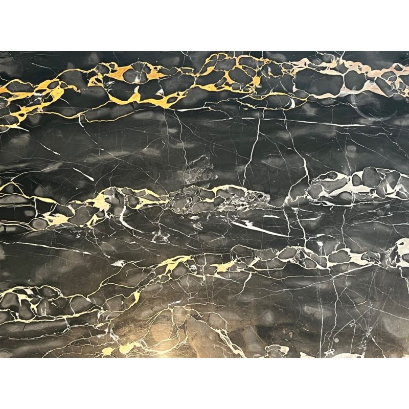 Art Déco Bronze Black Portor Marble Coffee Table Style Maison Jansen circa 1940