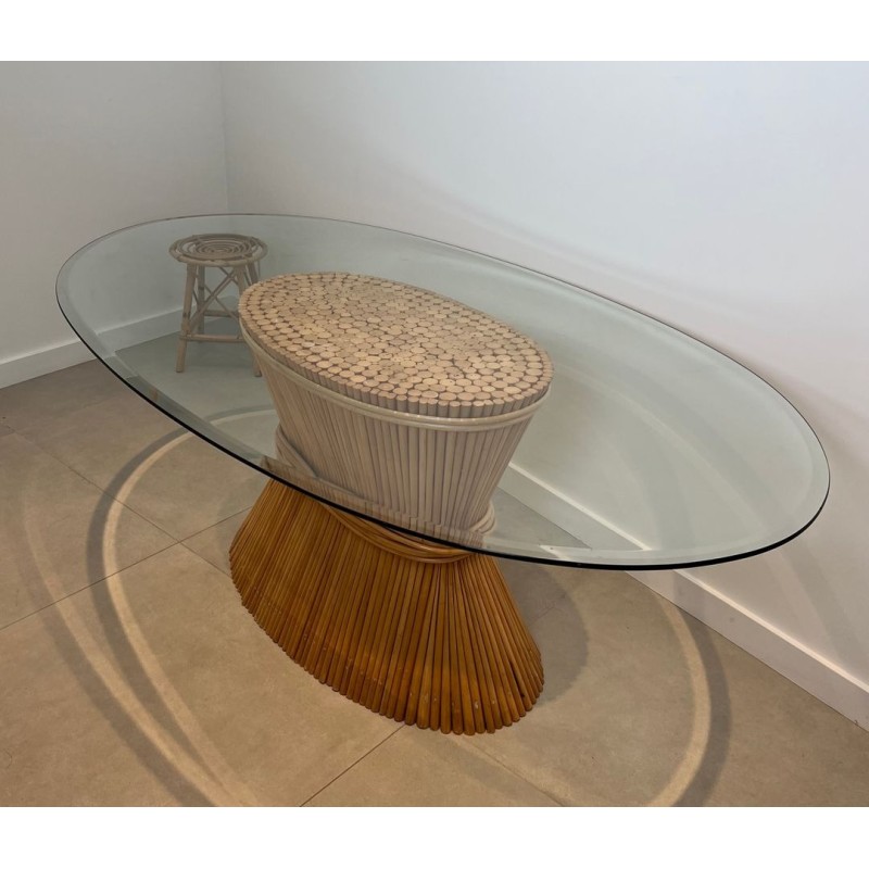 Wheat-Sheaf Dining Table, Elinor McGuire, circa 1975