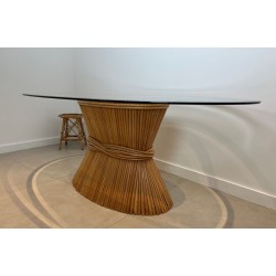 Wheat-Sheaf Dining Table, Elinor McGuire, circa 1975