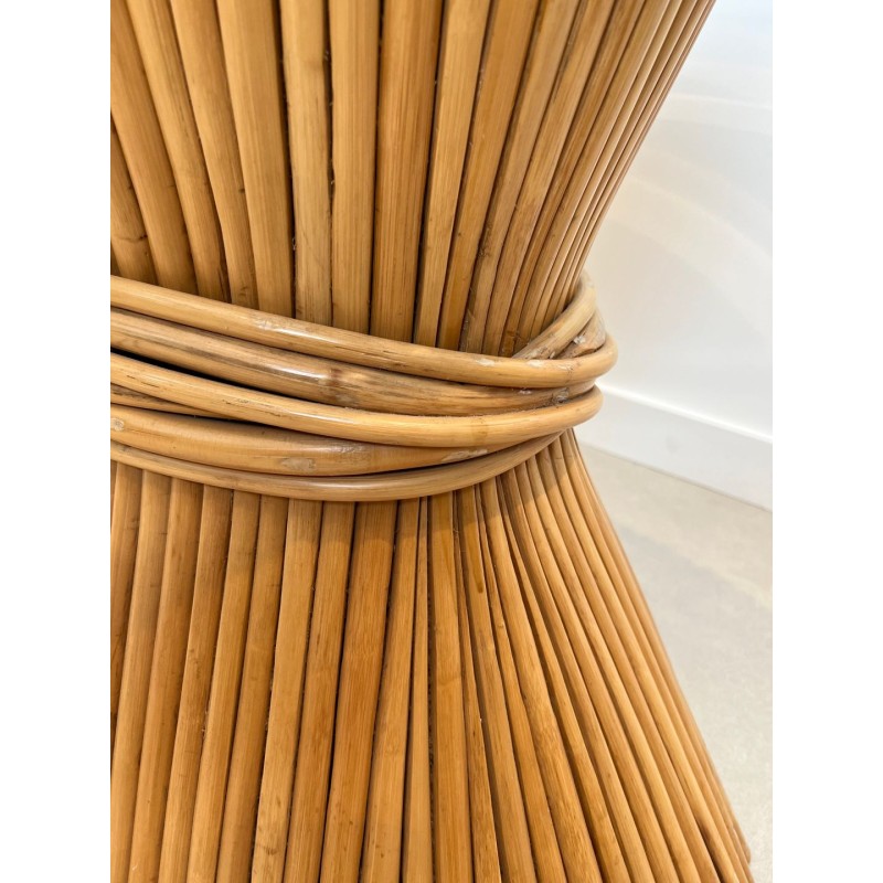 Table Épi de Blé en Bambou, Elinor McGuire, vers 1975