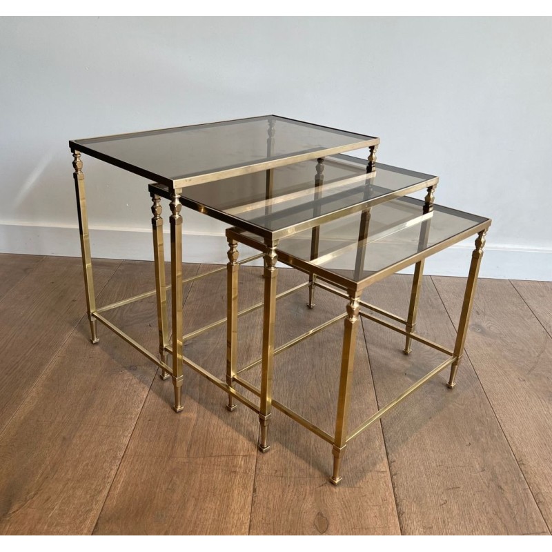 Tables Gigognes Laiton Néo-classique, Maison Ramsay, vers 1935