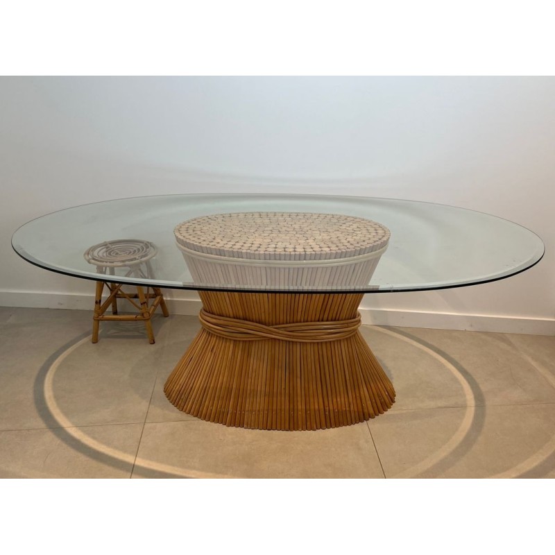 Wheat-Sheaf Dining Table, Elinor McGuire, circa 1975