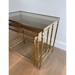 Tables Gigognes Laiton Néo-classique, Maison Ramsay, vers 1935