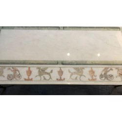 Neoclassical Bronze and Marble Coffee Table, France, circa 1935