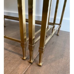 Tables Gigognes Laiton Néo-classique, Maison Ramsay, vers 1935