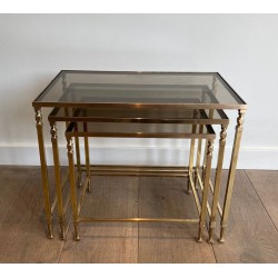 Tables Gigognes Laiton Néo-classique, Maison Ramsay, vers 1935